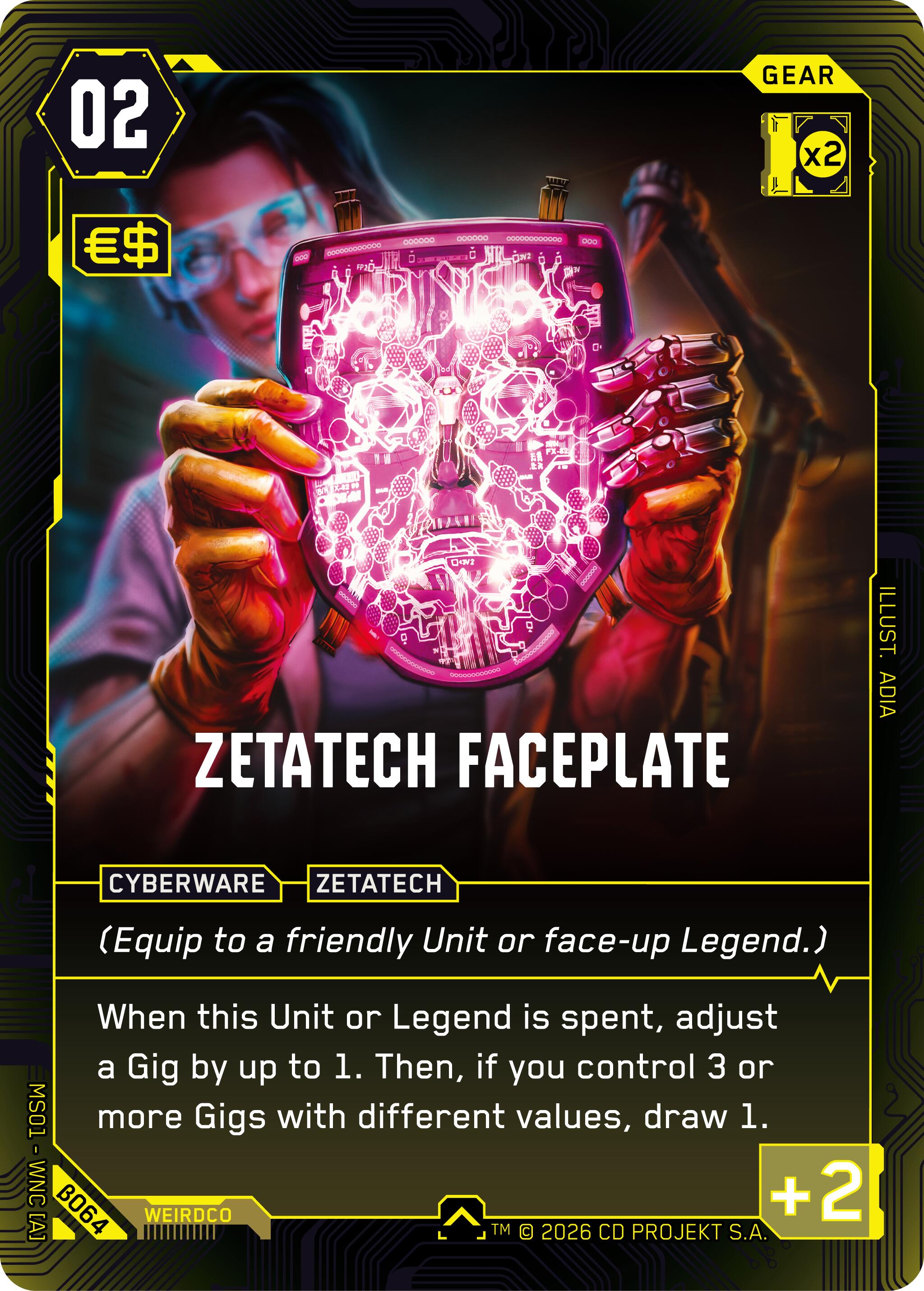 Zetatech Faceplate
